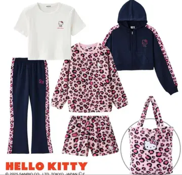 시마무라 해피백 키티 레오파드 무늬 퍼레이드 M 사이즈