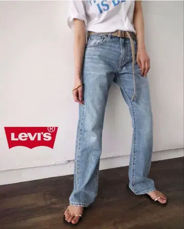 리바이스 라이트 블루 스트레이트 데님