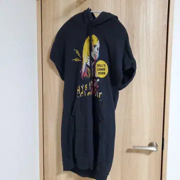 하이퍼릭 글래머 후드 부착 원피스