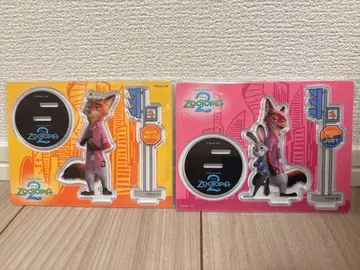 주토피아 아크릴 스탠드 2개 세트