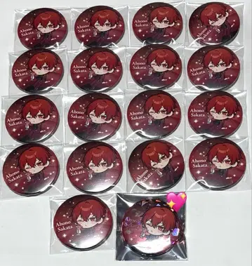 시마사카 아호노 사카타. 캔뱃지 18개