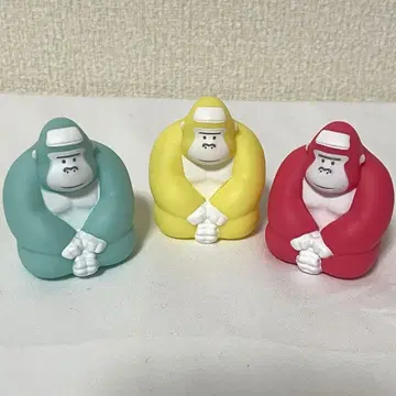 고릴랙스 소프트 비닐 피규어 캡슐 토이 3체 세트