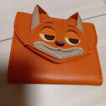 디즈니 스토어 주토피아 닉 지갑 3단 폴더형 지갑 코인 케이스