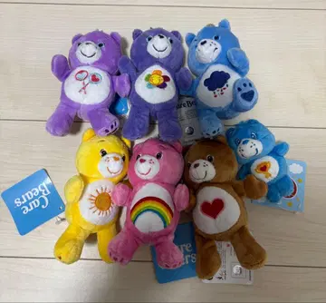 케어베어 봉제 인형 스트랩 세트