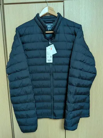 [미사용] 유니클로 퍼프 테크 자켓 (남성용/L 사이즈/네이비)