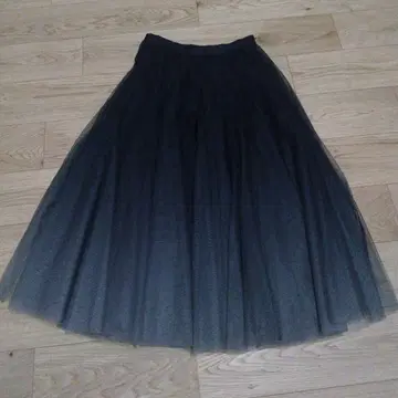 그라데이션 튤 플레어 스커트 L