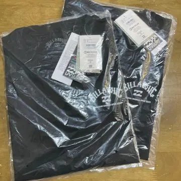BILLABONG 블랙 T셔츠 L 사이즈 1개