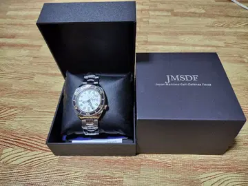 JMSDF 쿼츠 손목시계 실버/화이트