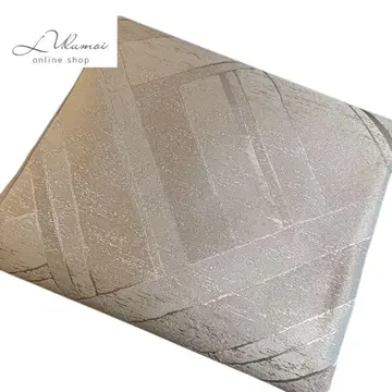 LULU5 후쿠로 오비 기하학 베이지 은