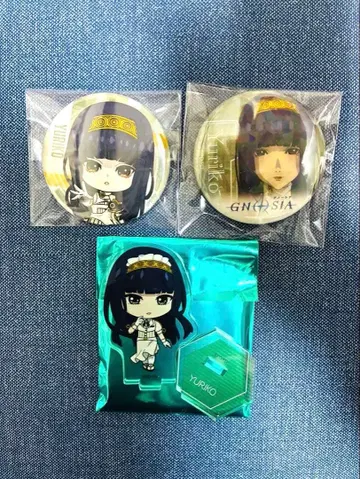 그노시아 콜라보 카페 애니플렉스 캔뱃지 유리카 세트