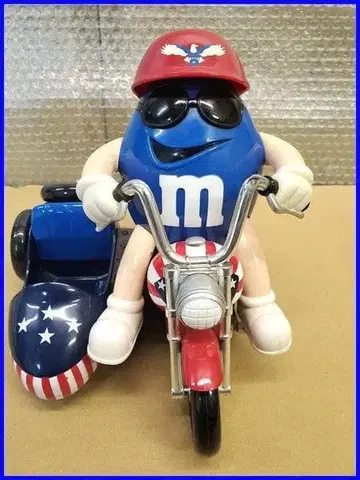 새상품급 M&M's 초콜릿 디스펜서 바이크 USA 빈티지