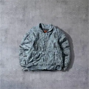 90s KNTTPIA 디자인 니트 지퍼 가디건 이탈리아제 L 상당