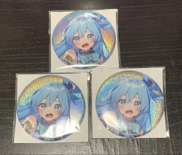 라이트 노벨전 홀로그램 캔뱃지 이 멋진 세계에 축복을 3개 세트