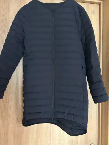 네이비 퀼팅 다운 자켓