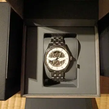 HAMILTON 자동 와인딩 시계 화이트/블랙