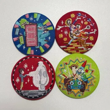 Disney Characters 자수 캔뱃지 비스킷 2