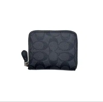 블랙 엠보싱 가공 이단 접이식 지갑