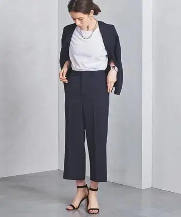 UNITED ARROWS/스트레이트 8분 길이 팬츠