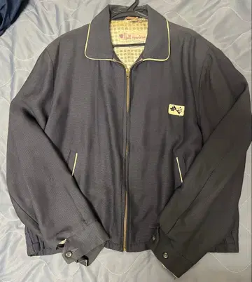 50s 레이온 갸바진 체크 무늬 깃발