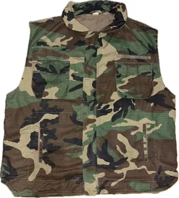구제 의류 카모플라쥬 베스트 4 포켓