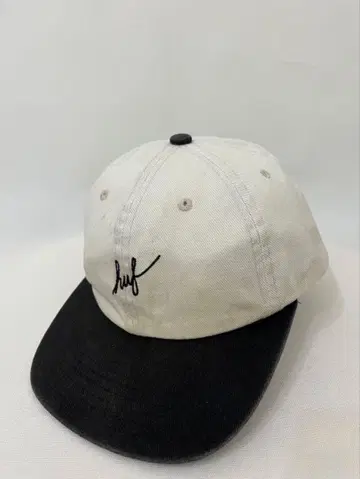 HUF 야구 모자 화이트/블랙