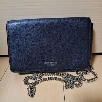 kate spade 블랙 가죽 숄더백