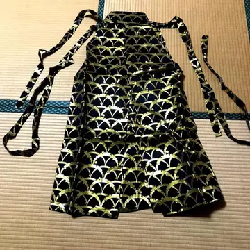 남성용 하카마 성인식 블랙 x 금