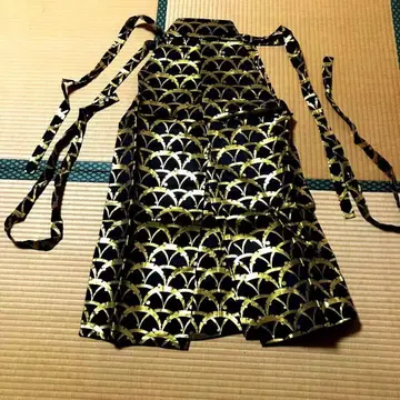 남성용 하카마 성인식 블랙 x 금