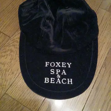 FOXEY 스파&비치 벨벳 예쁜 블랙 캡