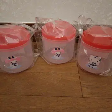 산리오 해피 복권 마이멜로디 헬로키티 캐니스터 3개 세트
