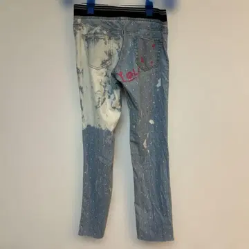 워시드 청바지 커스텀 페인트