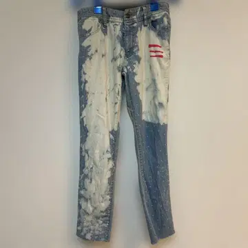 워시드 청바지 커스텀 페인트