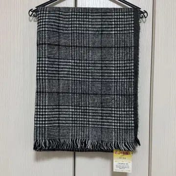 새상품급 HARE 머플러 스톨 글렌체크 하운드투스 하레 그레이