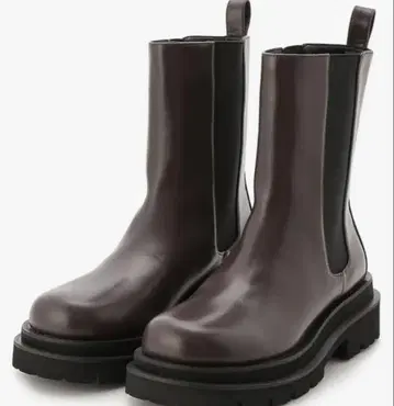 미라 오웬 사이드 고어 부츠 브라운