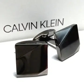 ckc242 새상품 캘빈클라인 커프스 건메탈 블랙 스퀘어