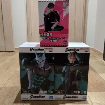 Grandista 괴수 8호 히비노 카프카 나루미 겐 피규어 3체 세트