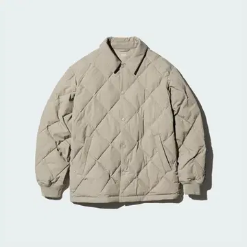 UNIQLO 퍼프 테크 퀼팅 자켓 베이지 XL