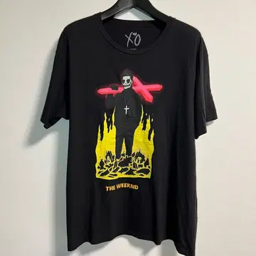 THE WEEKND 요네즈 켄시 착용 그래픽 T셔츠 블랙 XL 사이즈