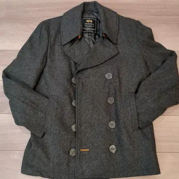 ALPHA INDUSTRIES 알파 울 피코트 S 그레이