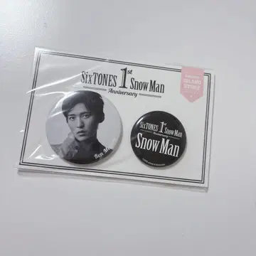 SnowMan 메구로 렌 1st Anniversary 캔뱃지