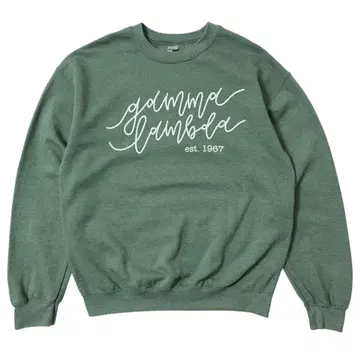 길단 트레이닝복 긴팔 맨투맨 M 그린 프린트 아메카지 미국 빈티지 의류