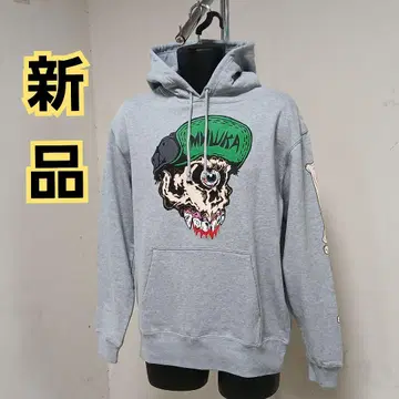 새상품 미사용 MISHKA (미시카) 맨투맨 후드티 멜란지 그레이