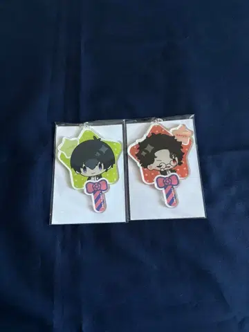 지팡이 아크릴 키링 블루 록 애니메이트 카페 이사기 요이치 유키미야 켄유