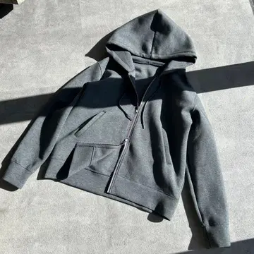 컨디션 최상 스픽 앤 스팬 스트레치 지퍼 후드티 그레이 25AW