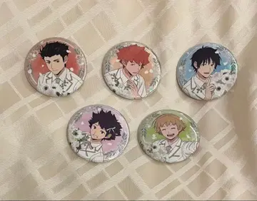 월드 트리거 점프 페스타 나카가이 코교 홀로그램 캔뱃지 이코마대 5점