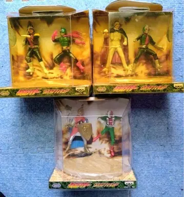 [ 미사용 ] 가면라이더 디오라마 피규어 3종 세트