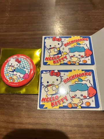 치이카와 (먼작귀) 산리오 하치와레 키티 캔뱃지 카드
