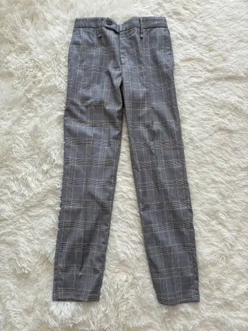 클래식 글렌체크 슬림 팬츠 / 준레드 (JUNRed)