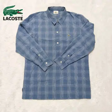 [ 새상품급 ] LACOSTE 긴팔 체크 셔츠 박스 실루엣