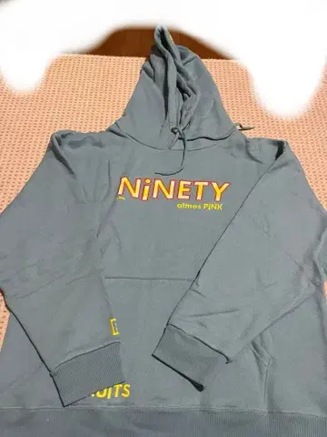 9090 atmos PINK NINETY 후드 부착 후드티 스카이블루